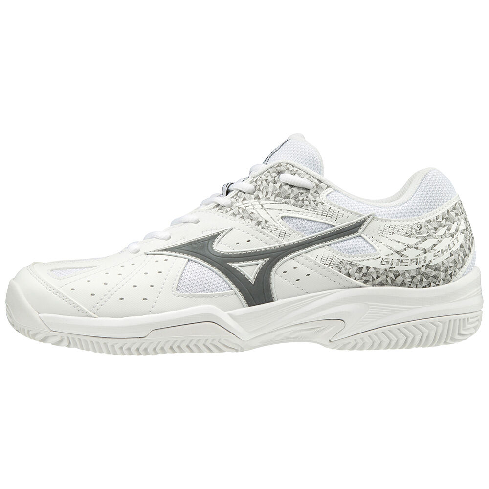 Zapatillas Tenis Mizuno Break Shot 2 CC Hombre Blancas/Negras/Blancas Ofertas KSXO-98631